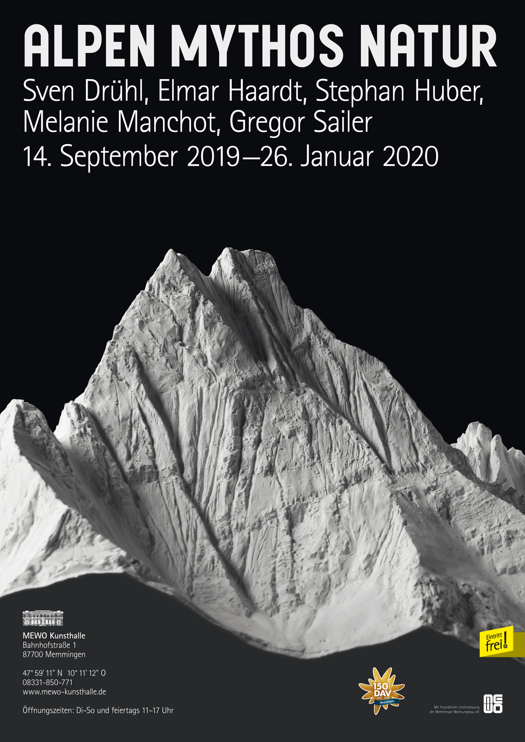 Poster Alpen Mythos Natur, anlässlich des 150.
                Jubiläums des Deutschen Alpenvereins